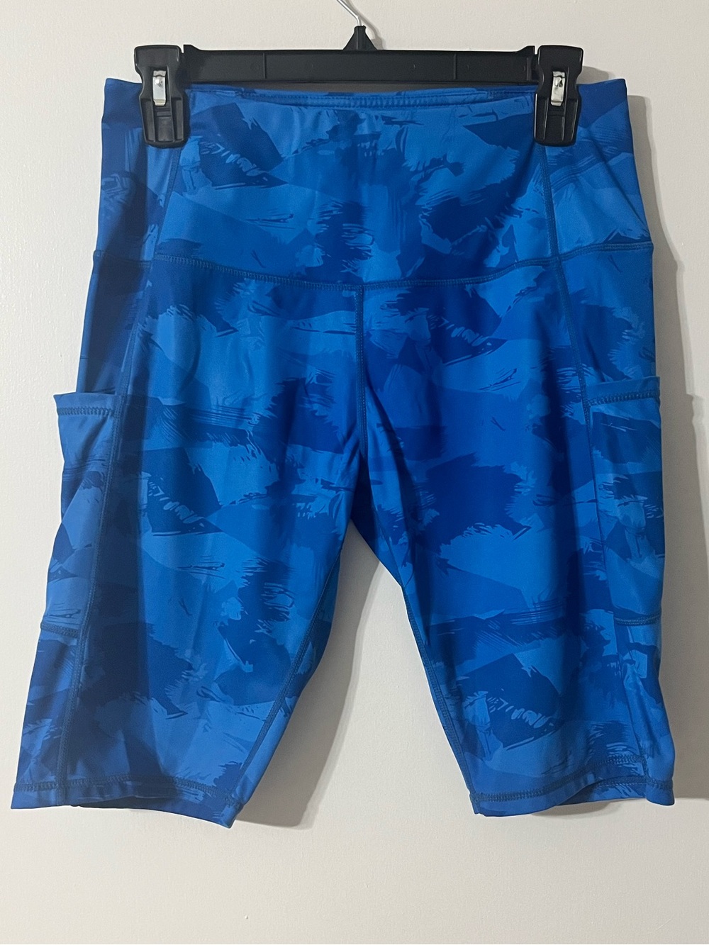 💙 Oalka 10” Pocketed Bike Shorts in Blue Urban Camo